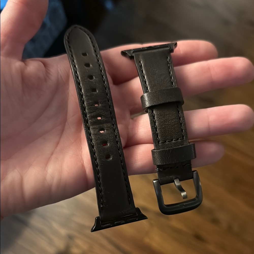 Shinola Leather Strap Apple Watch Band